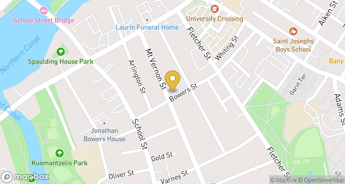 Map showing location of 103 Bowers St — Apt 6 at 103 Bowers St