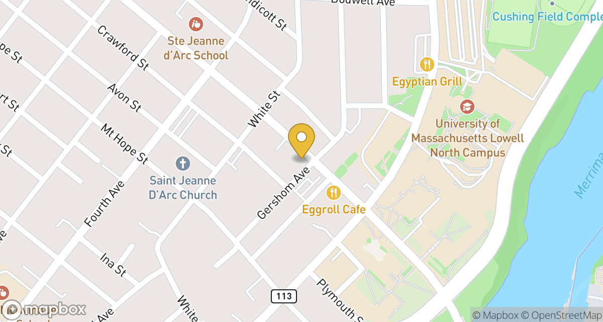 Map showing location of 134 University Ave — Apt 2 at 134 University Ave