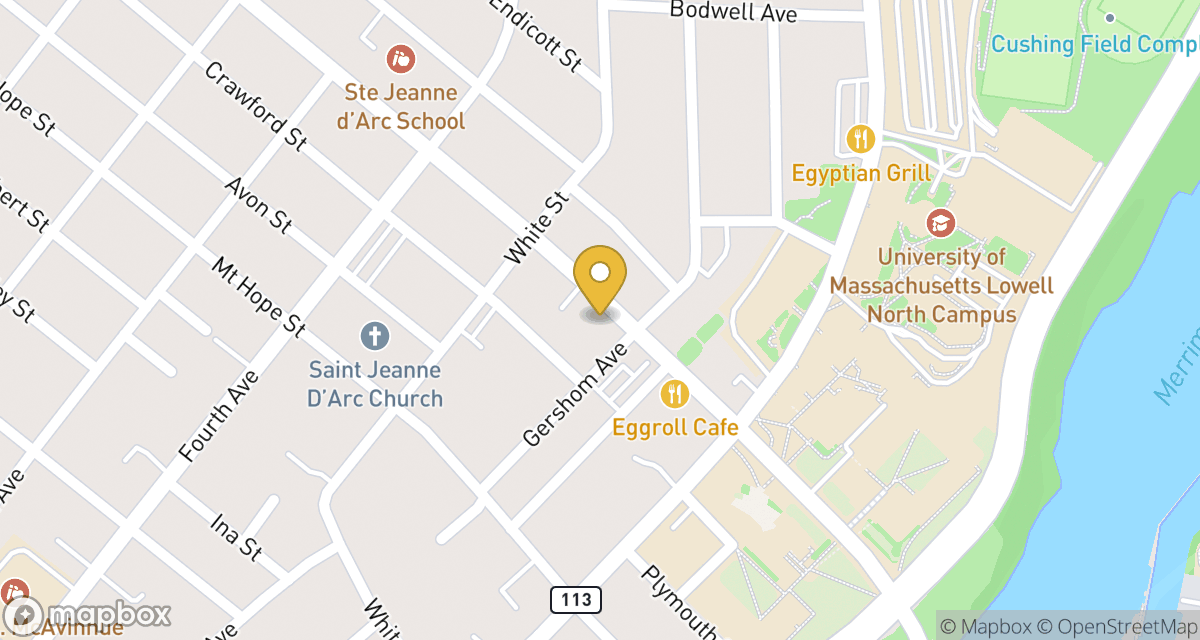 Map showing location of 136 University Ave — Apt 2 at 136 University Ave