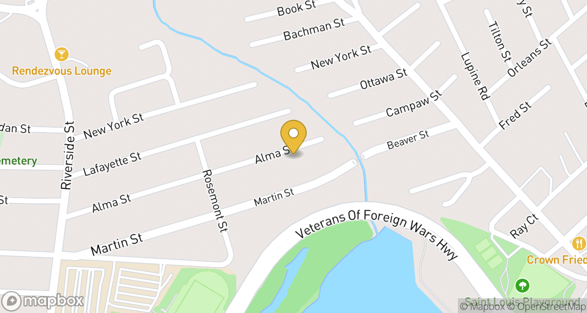 Map showing location of 139 Alma St at 139 Alma St