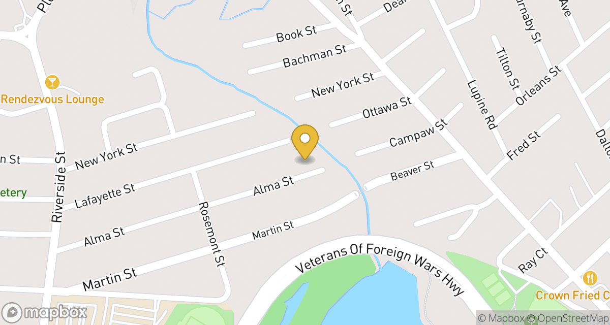 Map showing location of 146 Alma St at 146 Alma St