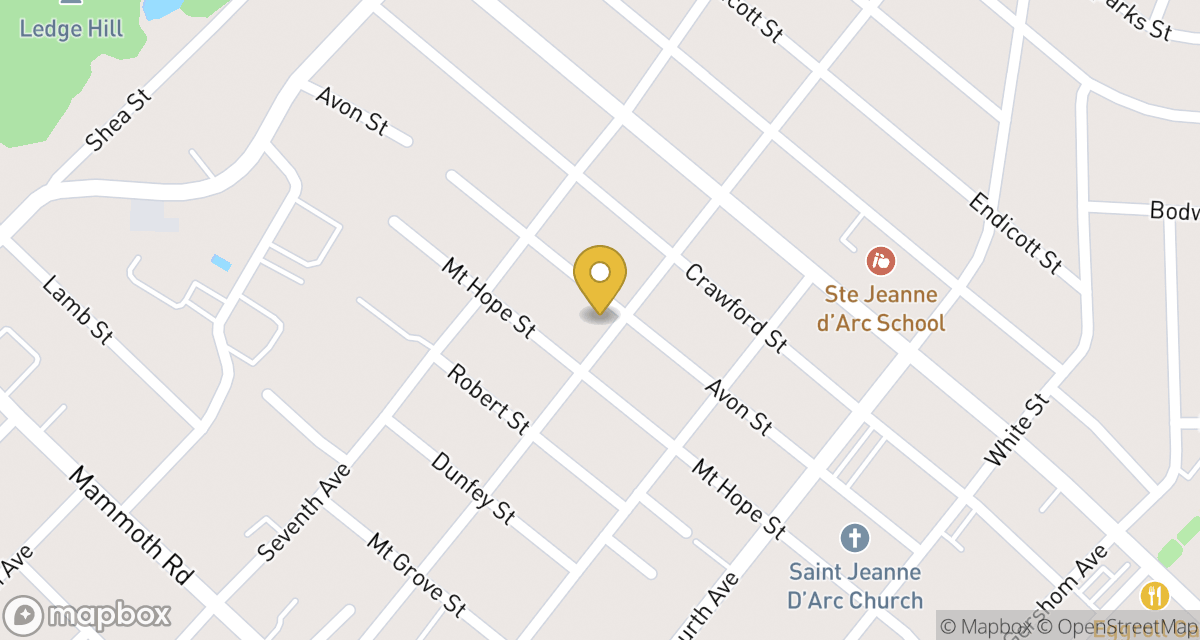 Map showing location of 154 Avon St at 154 Avon St
