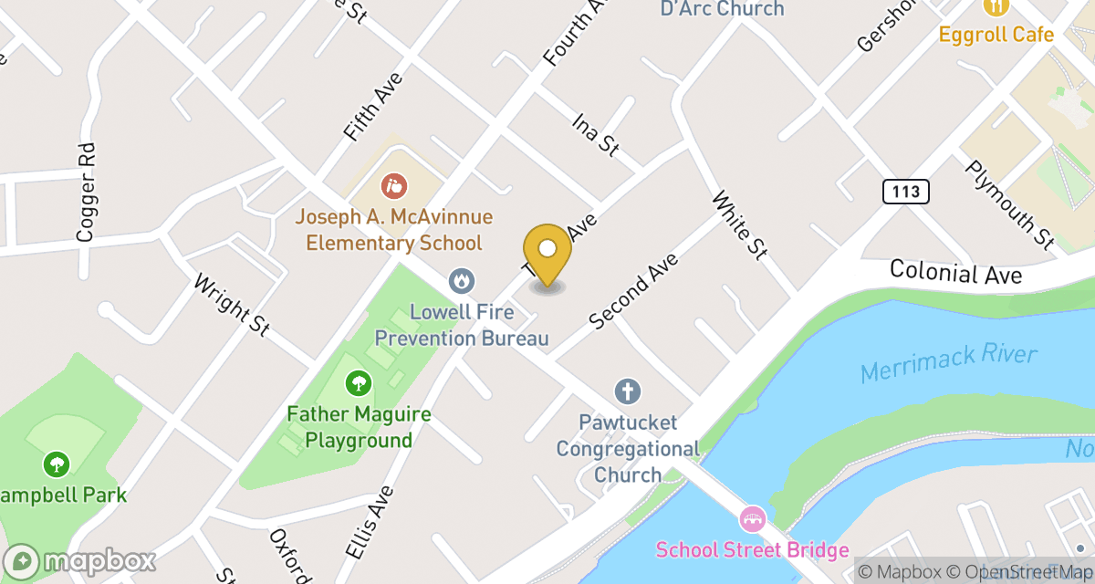 Map showing location of 17 3rd Ave — Apt 3 at 17 3rd Ave