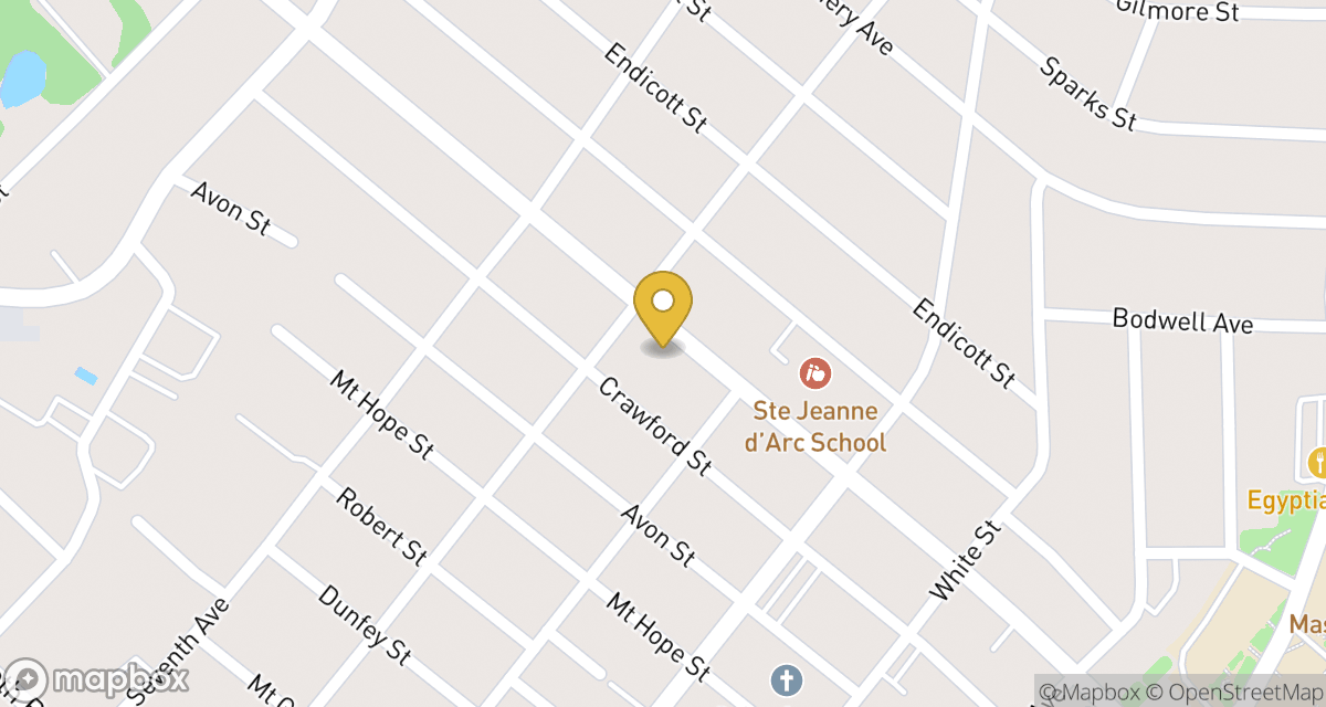 Map showing location of 264 University Ave at 264 University Ave