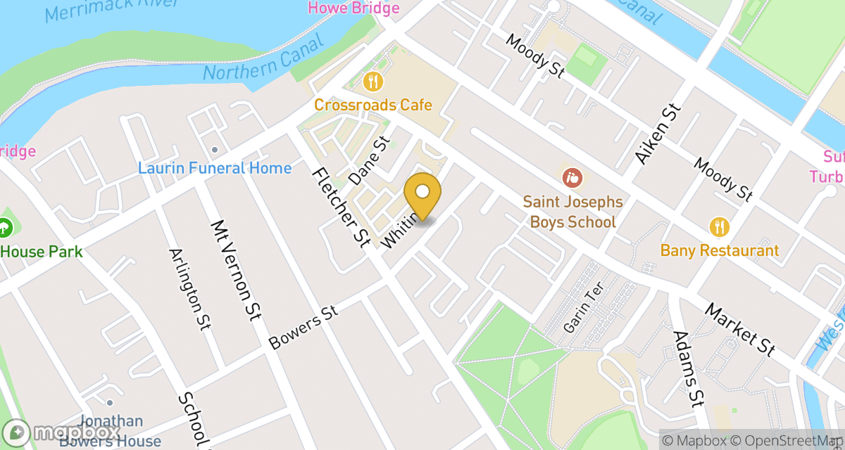 Map showing location of 29 Bowers St at 29 Bowers St