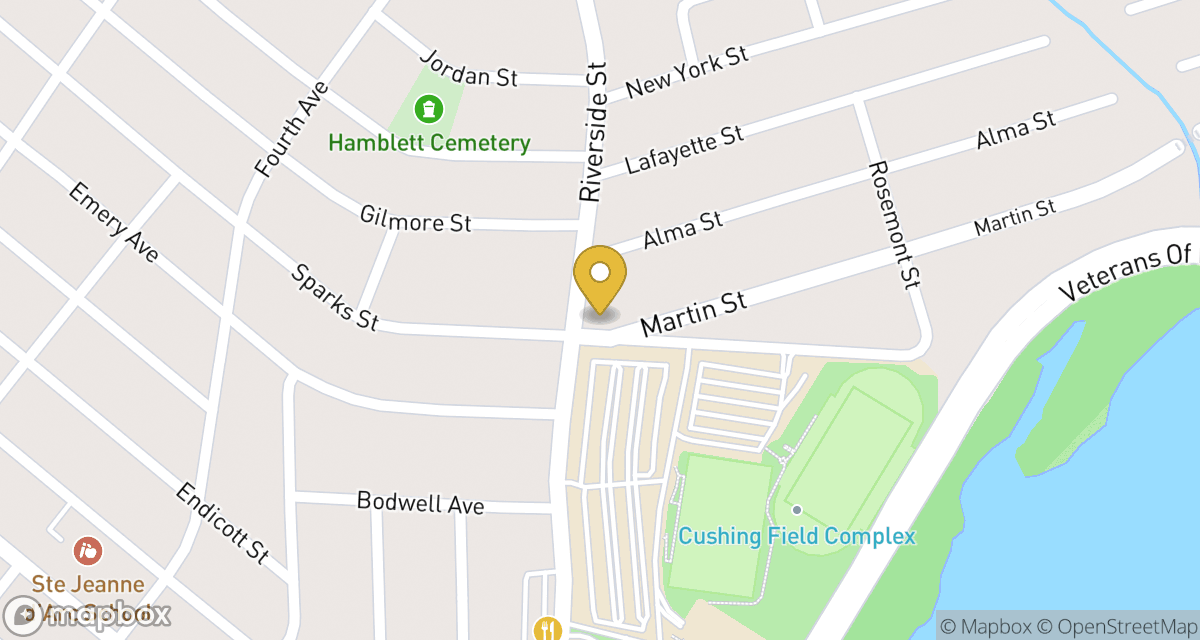 Map showing location of 361 Riverside St — Apt 1 at 361 Riverside St
