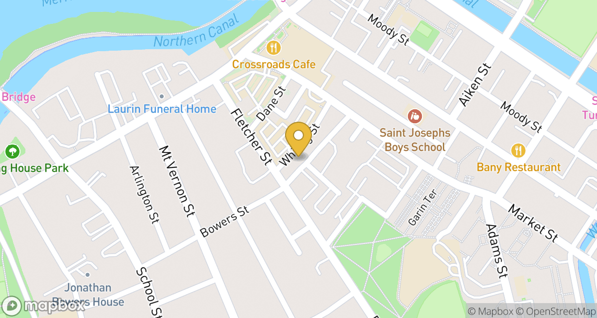 Map showing location of 39 Bowers St at 39 Bowers St