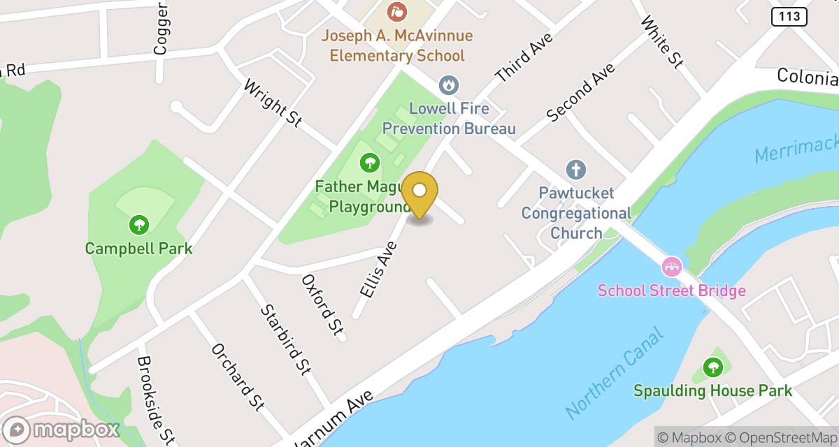 Map showing location of 48 Ellis Ave at 48 Ellis Ave