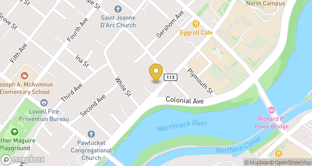 Map showing location of 48 Mt Hope Ave at 48 Mt Hope Ave