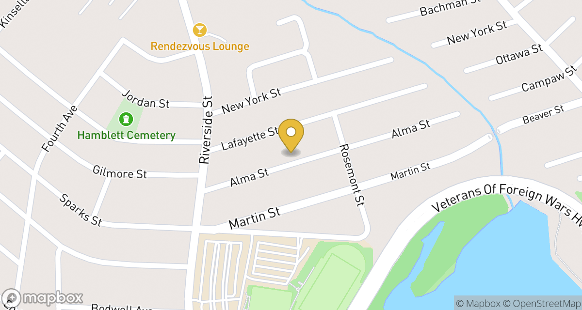 Map showing location of 58 Alma St — Apt 2 at 58 Alma St