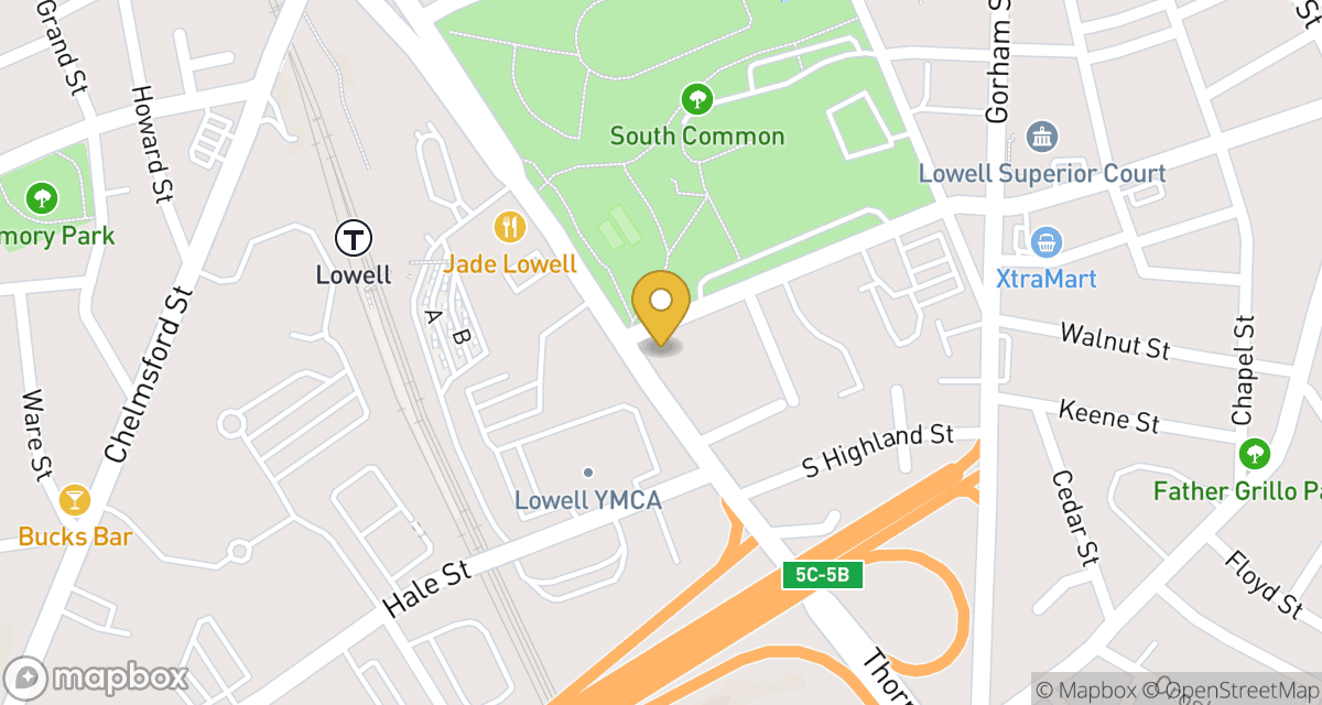 Map showing location of 62 Highland St — Apt 4 at 62 Highland St
