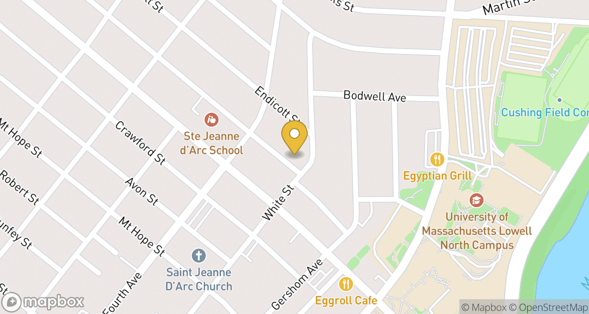 Map showing location of 7 Dracut St at 7 Dracut St