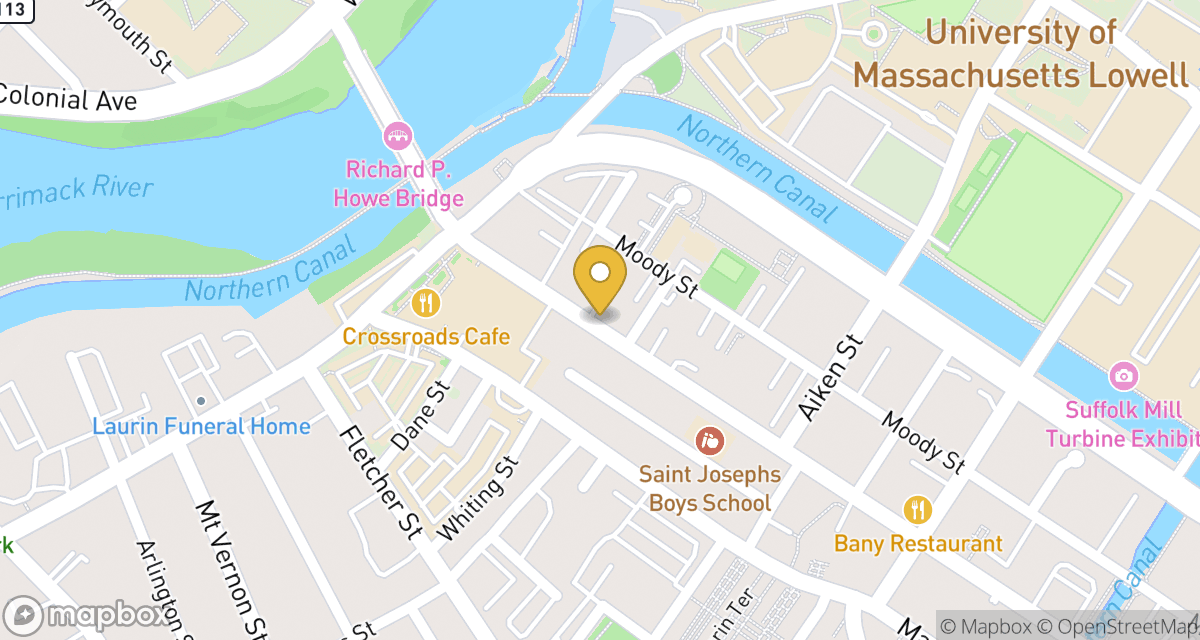 Map showing location of 801 Merrimack St — Apt 2 at 801 Merrimack St