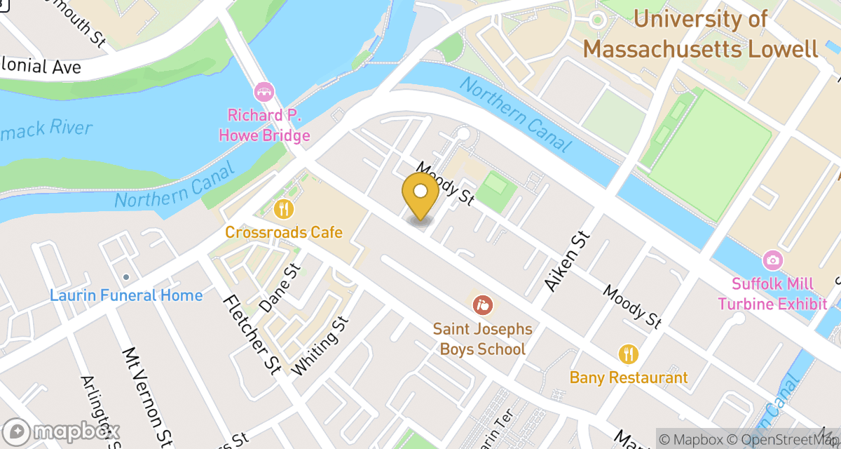Map showing location of 803 Merrimack St — Apt 1 at 803 Merrimack St